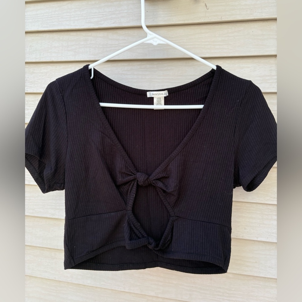 Black Crop Top